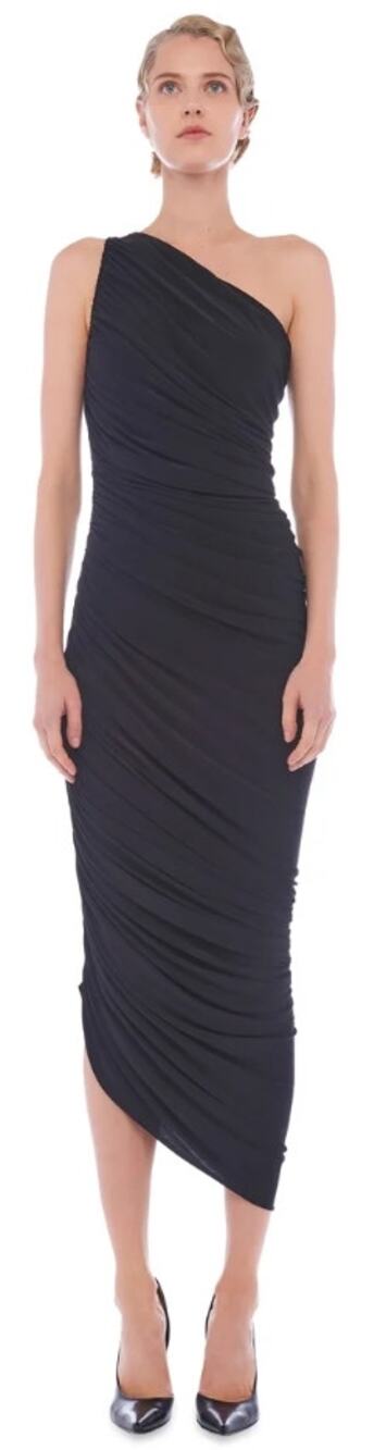 Norma Kamali Diana Black Gown XS
